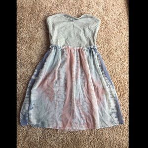 Kimchi Blue Strapless Boho Mini Dress